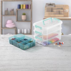 1413  - Stack & Carry 3 Layer Handle Box & Tray