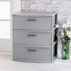 2530  - 3 Drawer Wide Weave Tower
