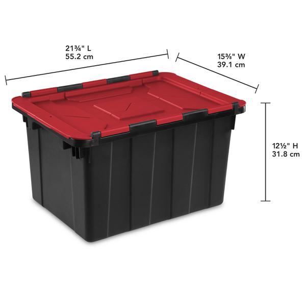 12 gallon tote with lid