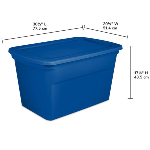 30 gallon tote with lid