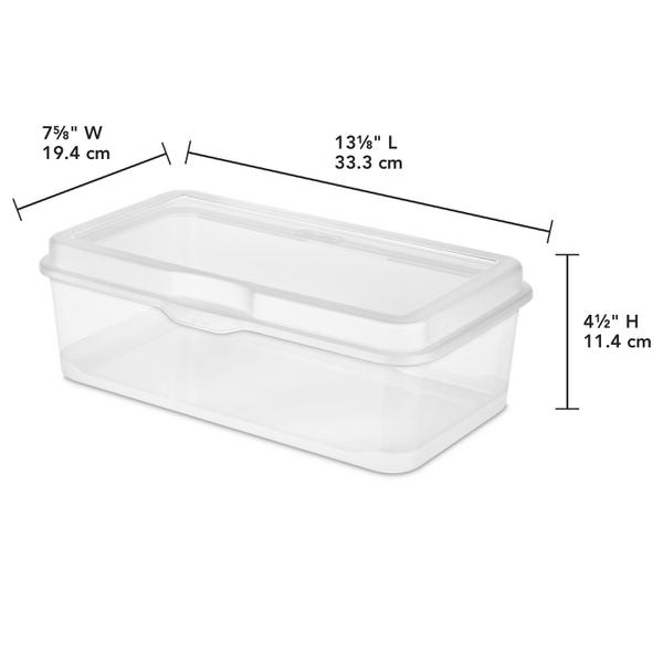 flip top storage tote