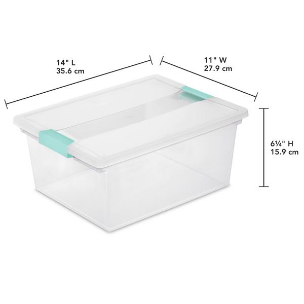 deep clear storage bins