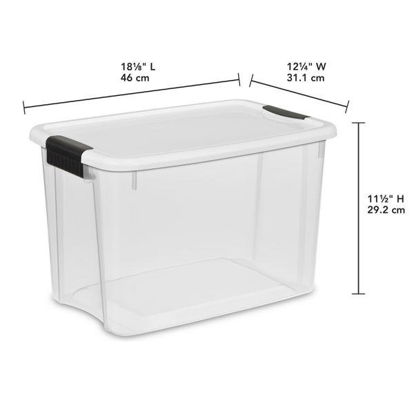 30 qt plastic storage bins